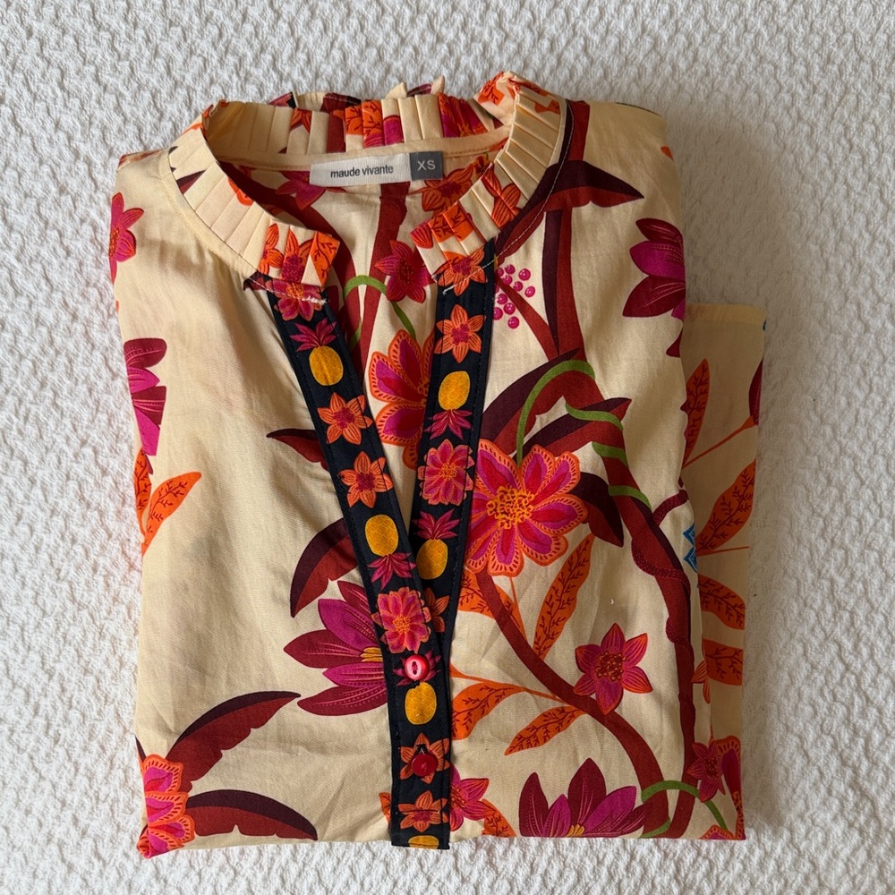 Maude Vivante Vibrant Floral Blouse - Picture 6 of 8